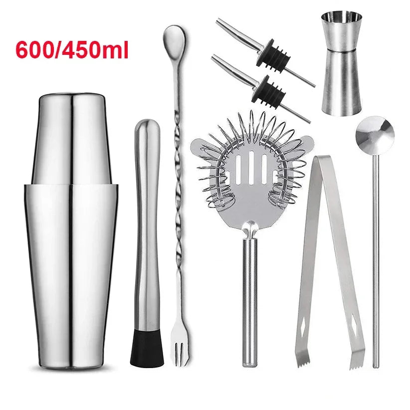 Stainless Steel Cocktail Shaker Mixer, Boston Shaker for Bartenders