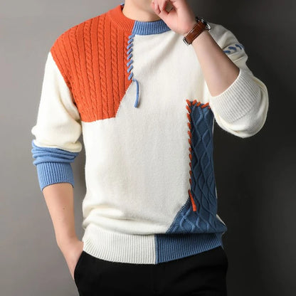 Men's O-Neck Knitted Sweater