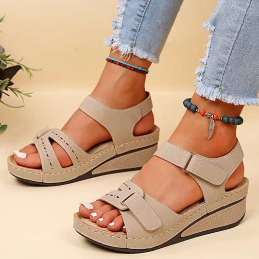 Open Toe Summer Wedge Sandals