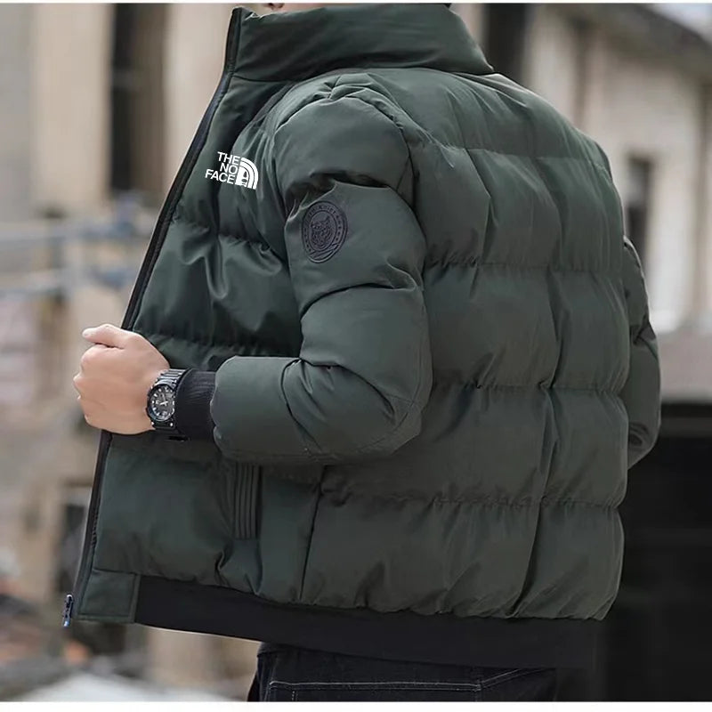 Men Stand Collar Warm Down Jacket