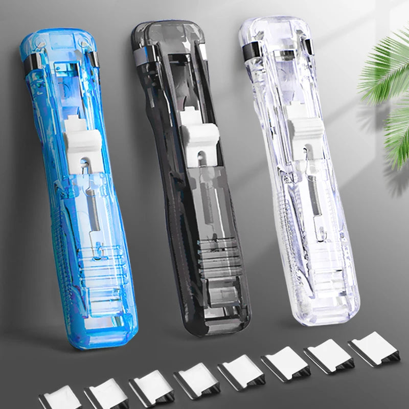 Mini Reusable Hand Clamp Stapler Traceless Binding Tool