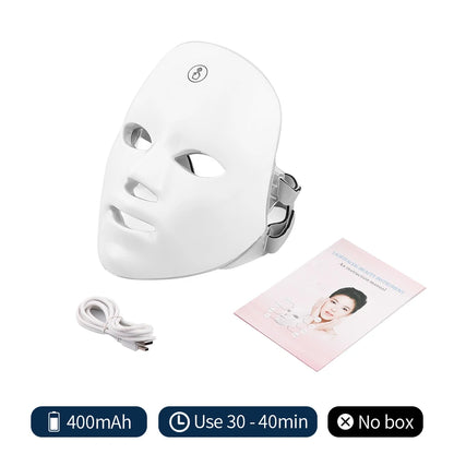 7-Color LED Photon Therapy Mask for Anti-Aging Skin Care