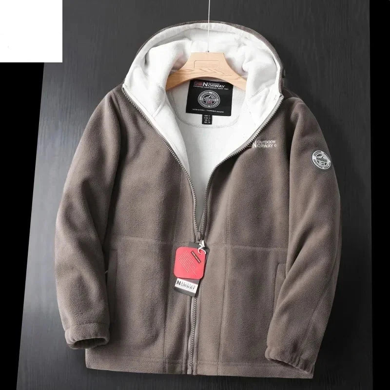 Men's Winter Wool Jacket Hooded