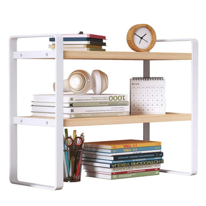 Wooden Desktop Shelf Storage Rack