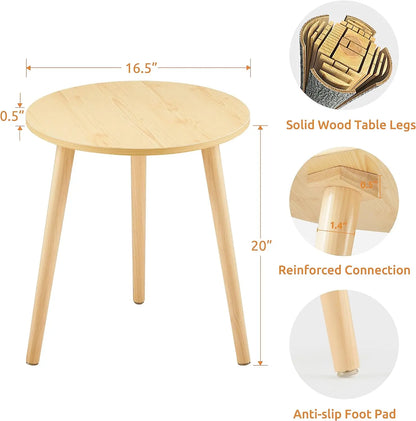 Small Round Wooden Coffee Table