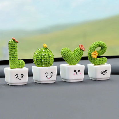 Resin Succulent Cactus Mini Green Plants Crafts