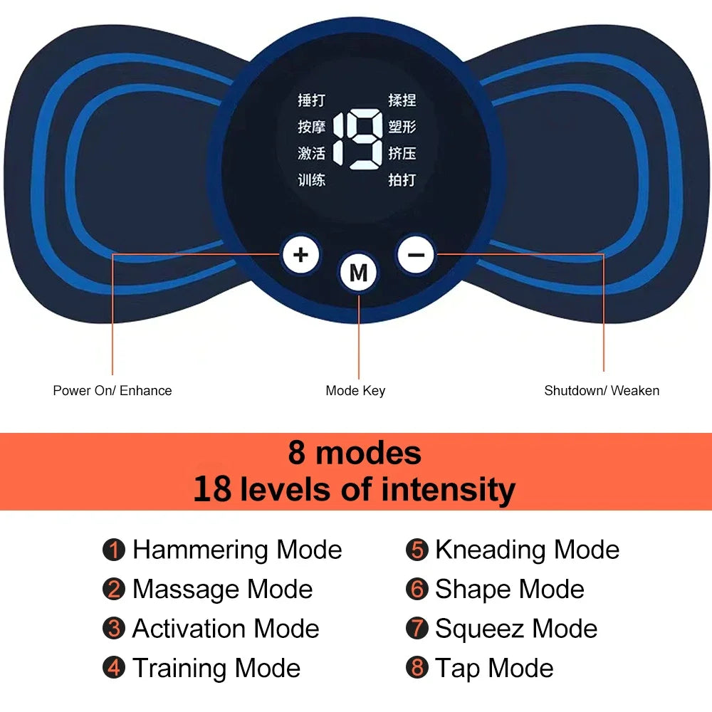 Portable EMS Neck and Body Massager