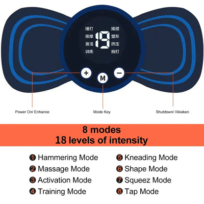 Portable EMS Neck and Body Massager