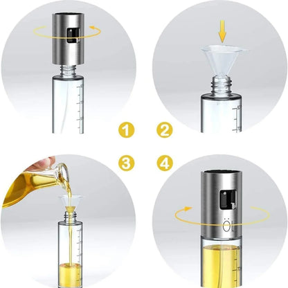 Glass Oil Sprayer, Olive Oil Mister for Salad, BBQ, Baking