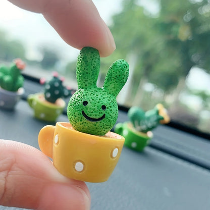 Resin Succulent Cactus Mini Green Plants Crafts